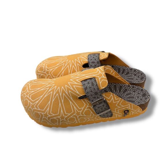 Birkenstock Medina Steps Medical Clogs Comfort Shoes Yellow Gray Collab Size 44 main image 6